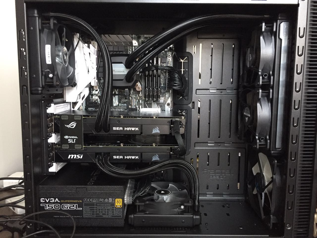 Diy Sli Liquid Cooling Gpu Computer Hard Code